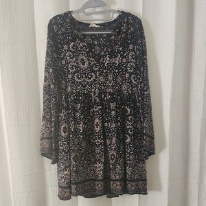 Altar'd State Sz Small Lined Blue Cottagecore Style Midi Dress. Or Long Tunic.